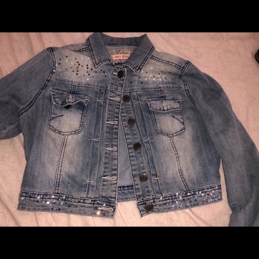 Studded jean jacket
